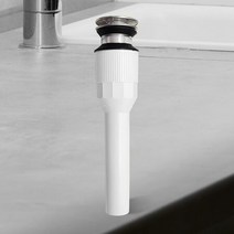 AJBATH 자동폽업 세면대 폽업 욕실 원터치 폼업화이트, 없음