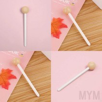 1개배송 막대사탕 볼펜 베이지 검정색볼펜 선물용볼펜