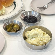 스텐 양손 손잡이 미니 종지 5종, 3호, 1개