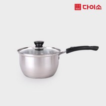 [다이소]스텐 편수 냄비 18cm (인덕션 겸용) -1033598, 1개
