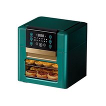 에어프라이어 오븐형 홈베이킹 올스텐 에어프라이기 대용량 가정용 12L 1600W, 220V 녹색 4IN1
