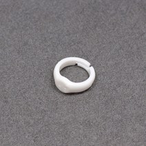 15mm 말랑반지 흰색 5개 / 플라스틱 반지 악세사리 부자재 부재료 핸드메이드 재료