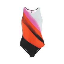 21SS DRIES VAN NOTEN 프린트 스트레치 나일론 스윔슈트 525032042 352, XS