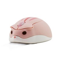 2.4Ghz 무선 마우스 USB 사무실 게임 햄스터 디자인 인테리어 컴퓨터 광학 2.4 인치 당 점, 06 전용 핑크, 분홍색