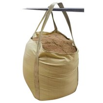 폐기물마대자루 항공 톤마대 항공마대 마대 화물 톤백, 1 배치,2 루프 슬링 포켓 바닥,1.3톤, 5개입