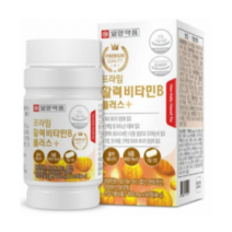일양악품 프라임 활력비타민B 플러스+ 800 mg X 60정 B1 B2 B12 엽산 판토텐산 나이아신 비오틴, 1개
