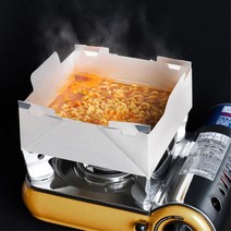 편리한 1회용 라면 전골 찌개 캠핑 종이 냄비 모음 조립식 낚시, 종이냄비 3 or 4인용 (2000cc)