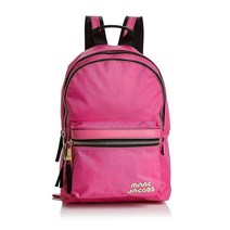 [해외]마크제이콥스백팩여자명품가방 NWT MARC JACOBS Logo Medium Trek Nylon Backpack VIVID PINK 210+ AUTHENTIC