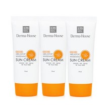 더마하우스 화이트닝 썬크림50mlx3개/ 주름개선 자외선차단 베이스기능 SPF50+, 미백썬크림3개
