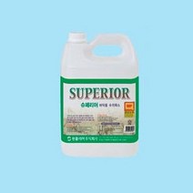 [Su♭] 하드타입 바닥 코팅광택제 SUPERIOR 3.75L 빌딩 건물청소 크리너 클리너 왁스 대용량 대리석 석재 _Πj_ea, Φ본상품Φ, !기본상품!