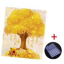 MJS 보석십자수 50 x 40 cm 캔버스형 세트 DIY MH6, 금전수, 1개