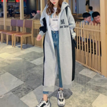 [바니드] 여성 빅사이즈 기모 집업 후드잠바 집업점퍼 롱자켓 겨울 아우터 0980