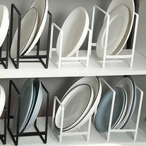 모던 미니 접시 꽂이 정리대 수납랙 4P, S(4P), 화이트