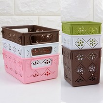 포스아트 팬트리 바스켓 DD 정리함 수납박스 플라스틱바구니, 6호