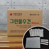 그린물수건/ 일반물수건(일반물티슈), 70g/400개*1박스