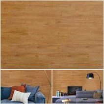 Wallworks Design 자석 비닐 벽 패널 36sf (화이트 워시 오크), Rustic Oak