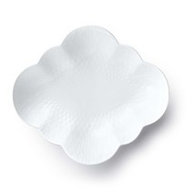 로얄 코펜하겐 블루 팔메테 블로섬 꽃 그릇 26cm, 화이트, 1개