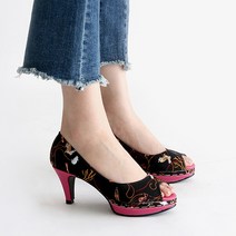 [보가] 엘리제 fw984 토오픈 가보시 펌프스 힐 (8cm)