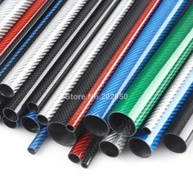 카본파이프 컬러 탄소 섬유 튜브 3k 광택 표면 외경 6mm 8mm 10mm 12mm 16mm 18mm 20mm 길이 500mm 녹색 파란색 빨간색 은색 주황색, 2pcs 20x18mm 녹색, 2pcs 20x18mm 녹색