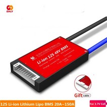 댈리 BMS 12 V 48V 리튬 이온 18650 배터리 팩 12S 150A 120A 100A 80A 60A 50A 40A 30A 20A 스쿠터 자전거, [12] 60A SeparatePort