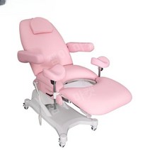 전자동 산부인과 의자 진찰대 전동 침대 이동식 리프팅 여성병원 분만 클리닉, A02전동암레스트핑크+프리체어