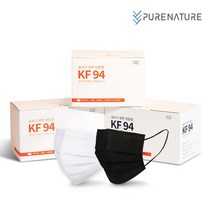 퓨어네이처 KF94덴탈마스크 50매 벌크포장, 블랙(대형) 1박스x50매