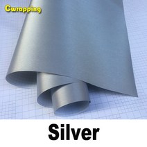 50cm * 1/2/3/4/5m 공기 드레인 회색 닦 았 알루미늄 비닐 필름 금속 자동차 스티커, 01 Silver_05 50cm x 400cm, 01 Silver_05 50cm x 400cm