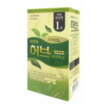 아로마 프리미엄 허브 헤어칼라(염색약) 1호 2호 선택/새치백모용/남여공용, 1호(자연흑갈색), 1개
