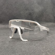 Makone 고글 자전거 산악자전거 변색 자외선 차단 렌즈, 화이트 프레임