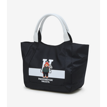 헤지스 네이비 패딩턴 콜라보 토트백