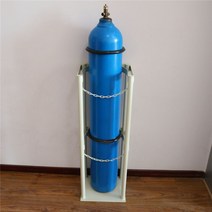 가스통 거치대 산소통 고정 LPG 보관대 보관함, 40L 화이트
