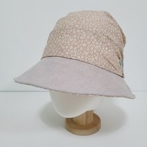 A 벚꽃 옆주름 벙거지 SS 봄 여름 중년 노년 여성 로맨틱 햇빛 차단 와이어챙 나들이 꽃구경 산책 여행 데일리