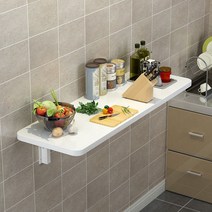 아일랜드식탁 조리대 홈바 선반 식탁 테이블 주방 서브 인조대리석 이동식 확장형 원목, 80x30