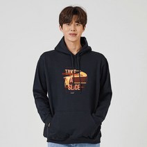 피자 take a slice pizza 영자신문 레터링 반팔티