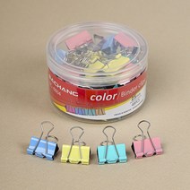 48p 컬러 더블클립/회의자료 보험서류 2.5cm 불독클립