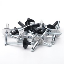 20-40pcs 알루미늄 대형 플랜지 팝 오픈 중공 블라인드 리벳 캡 리프 볼트 스포이드 셀프 플러그 장식 풀, 02 8mm_06 20Pcs (M5 Black)