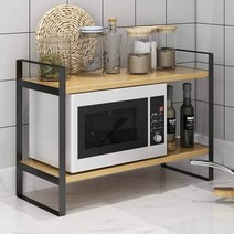 햇빛몰제휴사 책장 장식장 선반 책꽂이 가성비 전자렌지 책상 2단 베이지 50cm