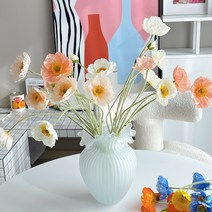진짜같은 실크 양귀비조화 6colors, 코랄핑크