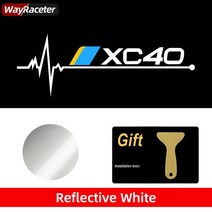 볼보 자동차 호환 부품 반사 바디 비닐 자동차 스티커 볼보 XC90 X40 V40 V50 V60 V70 V90 C30 C40 S40 S60, 03 XC40_03 4 Pieces