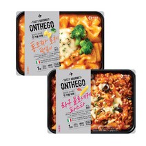 [정연푸드]아워홈 온더고 통모짜 로제 떡볶이 with 파스타 320g+라구 볼로네제파스타 with 페퍼300g, 1개