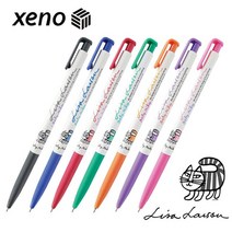제노 캐릭터볼펜0.38mm/1개/신지가토 유성볼펜, 그린