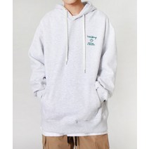 남자 여자 긴팔 후드티 티셔츠 앱놀머씽 WD23 HOOD (LIGHT GREY)