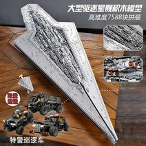레고 호환 블럭 스타워즈 시리즈 밀레니엄 팔콘 브릭 대형 우주선, 슈퍼 구축함 7588 입자를 뒀다.