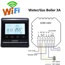 MINCO 열 프로그래밍 가능 Tuya 스마트 와이파이 온도 조절기 전기 난방 따뜻한 바닥 온도 컨트롤러, CHINA, Water Boiler WiFi