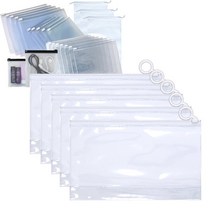 [해피세일] PVC 고주파 스탠드지퍼백-24x15cm(10장) 슬라이드지퍼백, 선택:(28YL)스탠드-24x15(10장)