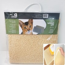 이지리치 고양이 리터 캐쳐 매트 베이지 고양이벌집매트 고양이모래매트
