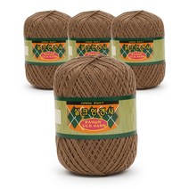 필립섬유 쎄비 실크 인견사 뜨개실 90g x 4p, 851 연갈색, 4개