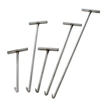 셔터 도어 후크 하수구 맨홀 뚜껑 오프너 T 자형, 상세이페이지 참고, 118cm 직경 8mm 무딤