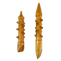 원뿔 지압봉 17cm 23cm 안마 마사지 맛사지 나무 손 손바닥 안마기 도구, ( 17cm )