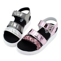 큐피드슈즈 여아샌들 스팽글밴드 초등 주니어 신발 SD046